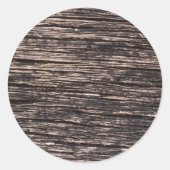 Hout Ronde Sticker (Voorkant)
