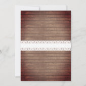  Hout Rood Wit & Blauw Bunting 4 juli Kaart (Achterkant)