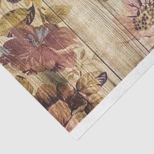 Hout Roos Matig plantgoed Tissuepapier (Detail)