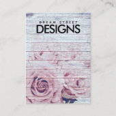 Hout  Rozen Kaart voor oorscherm Visitekaartje (Voorkant)