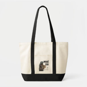Hout Run voor pannenkoeken (met Woodchuck) Tote Bag