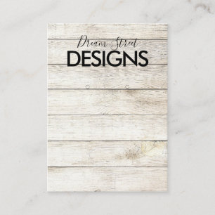 Hout Rustic Earring Display Card Visitekaartje