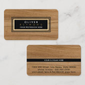 Hout Rustic Modern Classic Professional Visitekaartje (Voorkant / Achterkant)