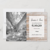 Hout Rustic | Ons verhaal | Favoriete data | 2 Fot Save The Date (Achterkant)