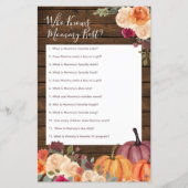 Hout Rustic Pumpkin die mama het beste spel kent (Voorkant)