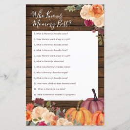 Hout Rustic Pumpkin die mama het beste spel kent