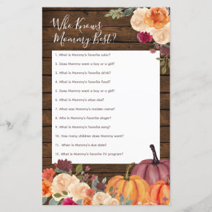 Hout Rustic Pumpkin die mama het beste spel kent