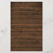 Hout Rustic Pumpkin Floral vind het gastspel (Achterkant)