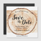 Hout Rustic Wedding Save the date (Voorkant / Achterkant)