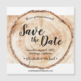 Hout Rustic Wedding Save the date