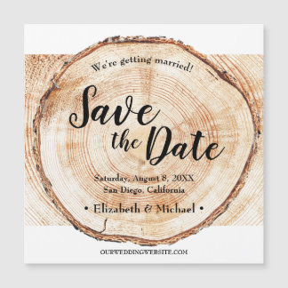 Hout Rustic Wedding Save the date