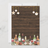 Hout rustieke koppels Douche Stock De Bar Kaart (Achterkant)