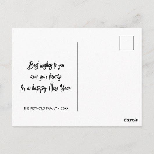 Hout Rustige Valentijnsdag LOVE Hartenfotokaart Briefkaart (Achterkant)