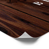 Hout Rustisch Vrijgezellenfeest Foto Booth Lijst Poster (Hoek)