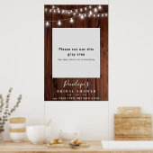 Hout Rustisch Vrijgezellenfeest Foto Booth Lijst Poster (Keuken)
