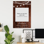 Hout Rustisch Vrijgezellenfeest Foto Booth Lijst Poster (Thuiskantoor)