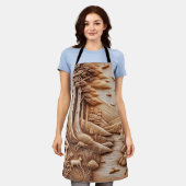 Hout Schort (Gedragen)