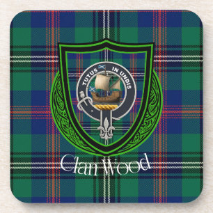 Hout Schotse Clan Tartan & Crest Bier Onderzetter