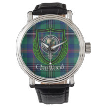 Hout Schotse Clan Tartan & Crest