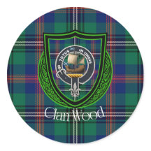 Hout Schotse Clan Tartan & Crest