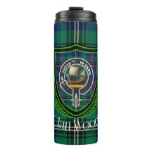 Hout Schotse Clan Tartan & Crest