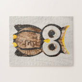 Hout - Shouette - Wood Owl Legpuzzel (Horizontaal)