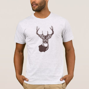 Hout Silhouette - White Tail Buck Deer T-shirt