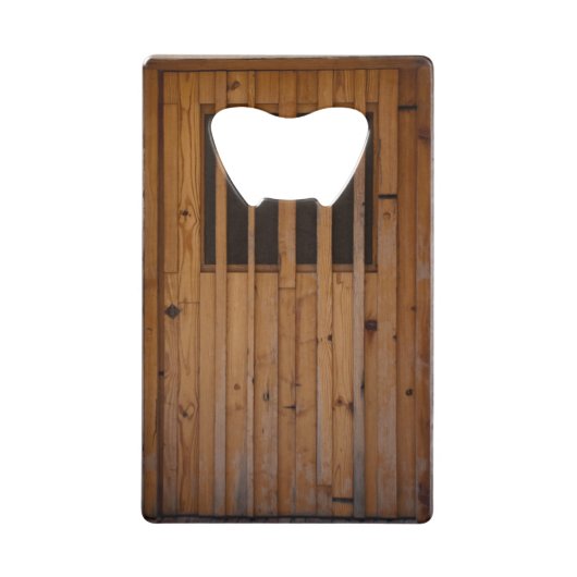 Hout Slats Beach door Costa Brava Spanje Creditkaart Flessenopener (Voorkant)
