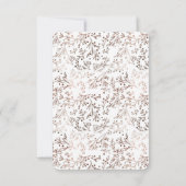 Hout Slice rustieke koperen Folie herfst bruiloft RSVP Kaartje (Achterkant)