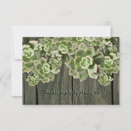 hout Soft Succulents rsvp (Voorkant)