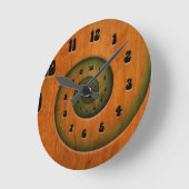 Hout Spiral Ronde Klok (Hoek)
