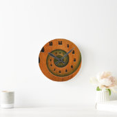 Hout Spiral Ronde Klok (Huis)