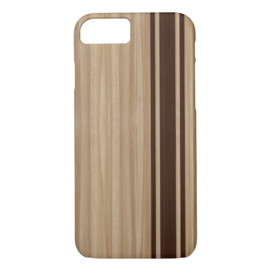 Hout Stripe iPhone 7-hoesje - Surfboardstijl Case-Mate iPhone Case (Achterkant)