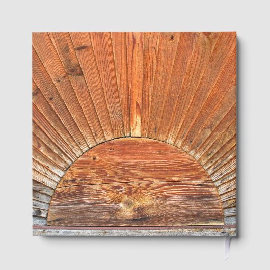 Hout Sunbeam Design Memorial Service Gastenboek (Achterkant)