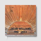 Hout Sunbeam Design Memorial Service Gastenboek (Voorkant)