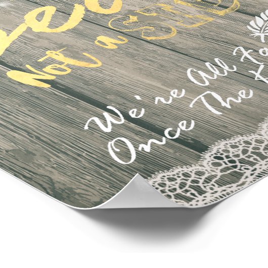 Hout Sunflower Pick A Seat Non A Side Weduwen Sign Poster (Hoek)