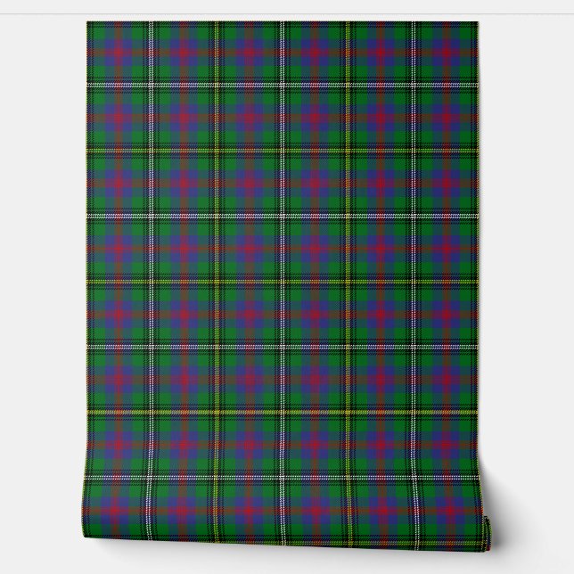 Hout Tartan Plaid Schotse Clan Behang (Afrollen)