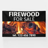 Hout te koop Zakelijk Houtvuur Spandoek (Horizontaal)