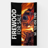 Hout te koop Zakelijk Houtvuur Spandoek (Verticaal)