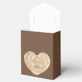 Hout teken dank u bruids bruiloft bedankdoosjes (Geopend)