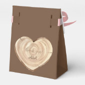 Hout teken dank u bruids bruiloft bedankdoosjes (Achterkant)