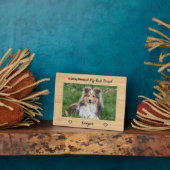 Hout Ter liefdevolle herinnering Beste vriend Hond Fotoplaat (Zijkant)