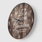 Hout-tijd met oma grote klok (Hoek)