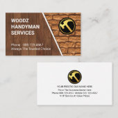Hout Timmer Steen Metselaars Visitekaartje (Voorkant / Achterkant)