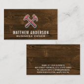 Hout | Timmerman en Hamers Visitekaartje (Voorkant / Achterkant)