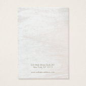 Hout toevoegen Logo-haaraccessoire of juwelier-dis Visitekaartje (Achterkant)