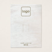 Hout toevoegen Logo-haaraccessoire of juwelier-dis Visitekaartje (Voorkant)