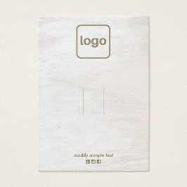 Hout toevoegen Logo-haaraccessoire of juwelier-dis Visitekaartje