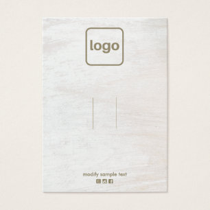 Hout toevoegen Logo-haaraccessoire of juwelier-dis Visitekaartje