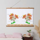 Hout Topped Wall Tapestry Paddenstoel Bloemen Bloe Hangend Wandkleed (Slaapkamer)